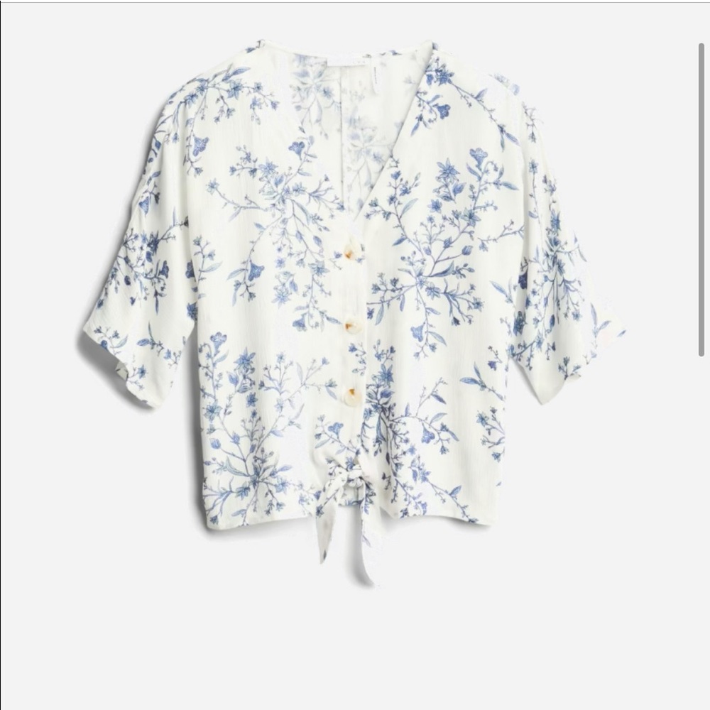 LUQ tie-front top sz XL